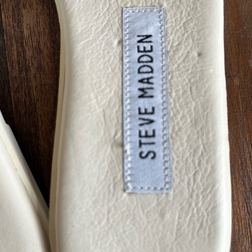Steve Madden Laverne Leather Studded Slide Sandals - Picture 8 of 10